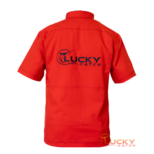 Lucky Catch-Lava with Black Stitch, Precision Fishing Shirt